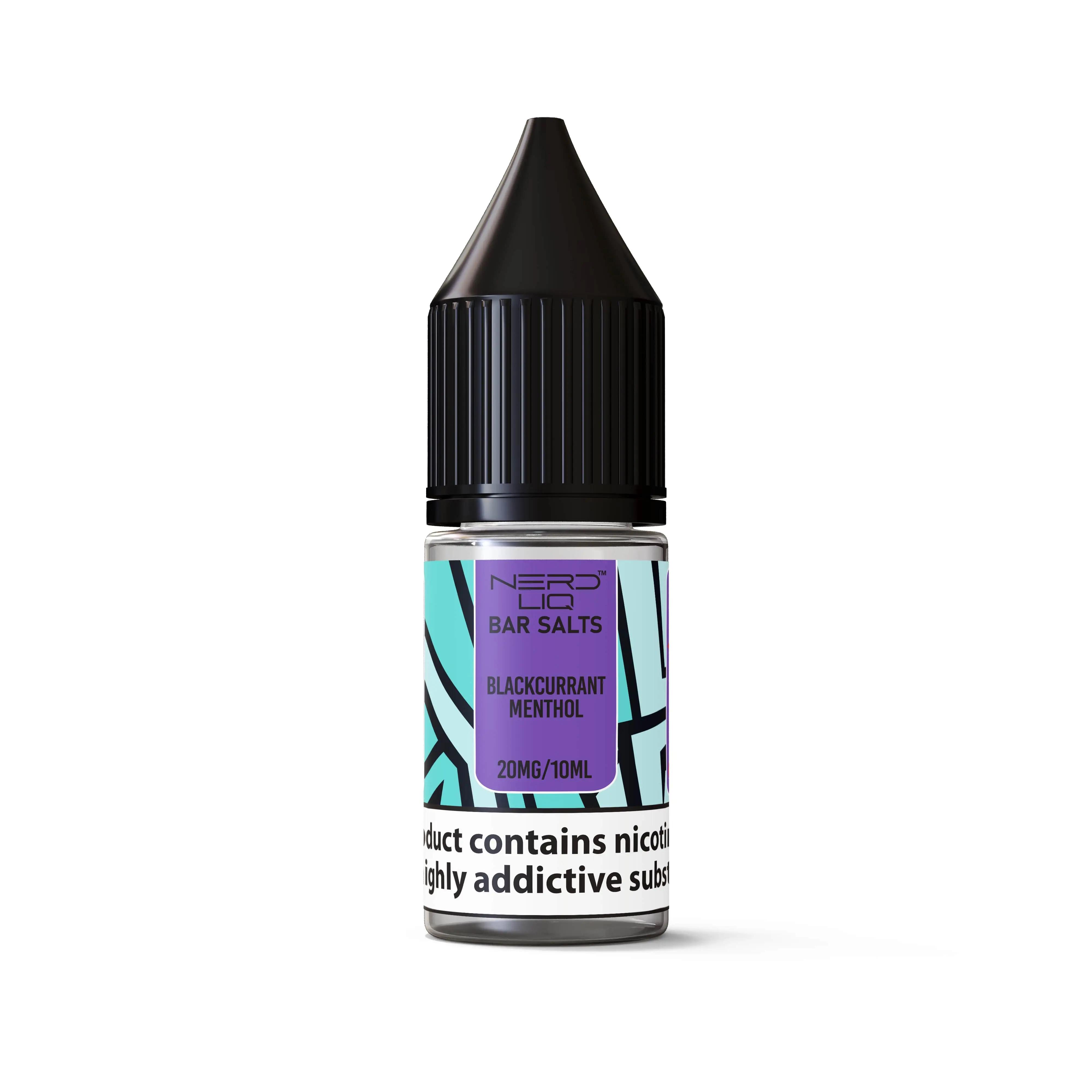 Product Image of Blackcurrant Menthol Nic Salt E-liquid by Nerd Liq 10ml